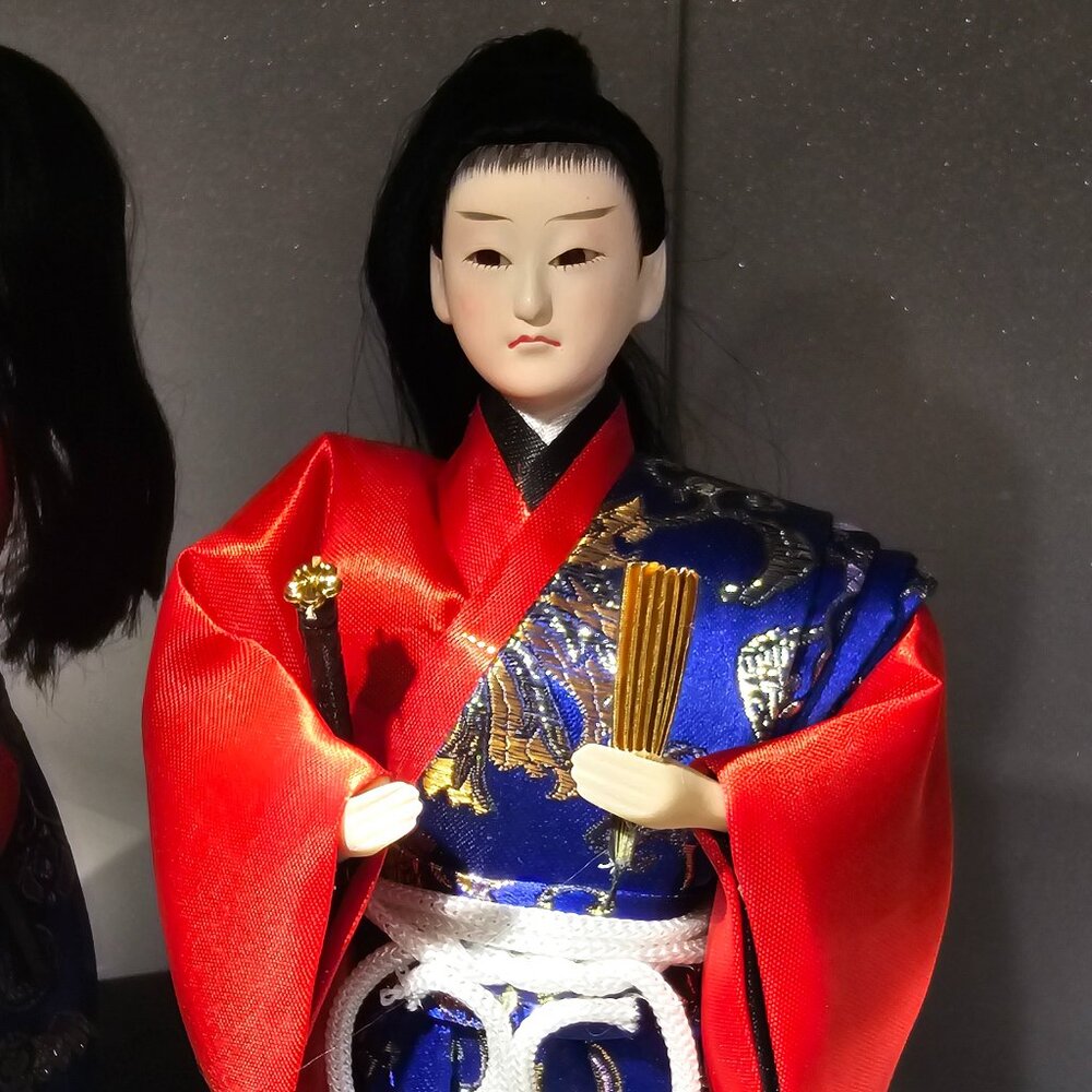 Vintage Style Japanese Samurai Ningyo Doll